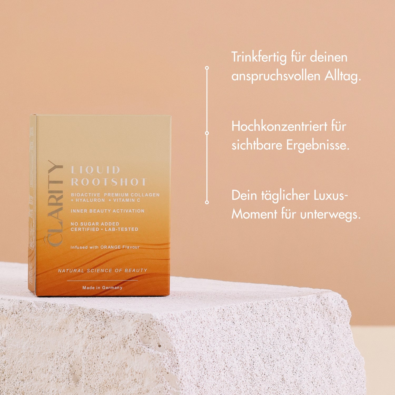 CLARITY LIQUID ROOTSHOT - Bild mit USPs.