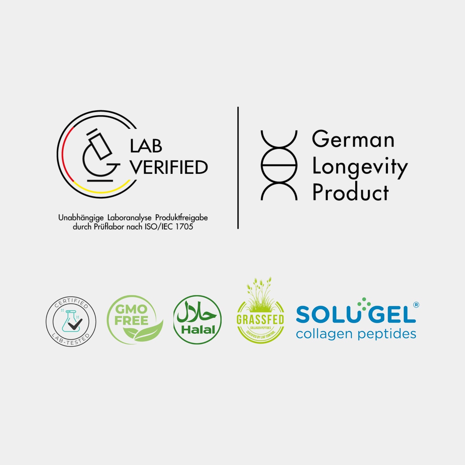 CLARITY PURE GO Collagen - Bild mit Quality Check.