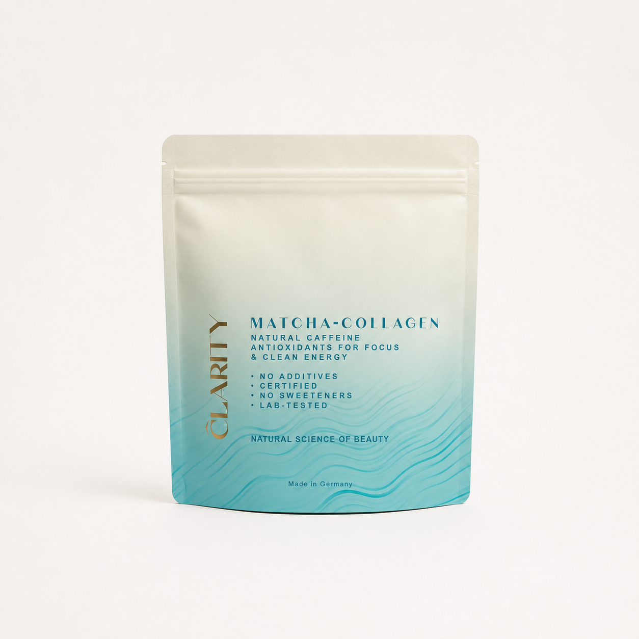 Collagen Typ I, II & III mit echtem Matcha + Natural Caffeine und Antioxidantien