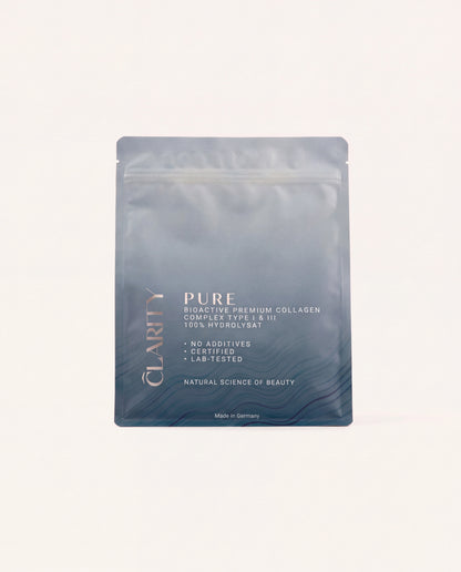 CLARITY PURE Collagen – Standbodenbeutel, Frontansicht, 300 g