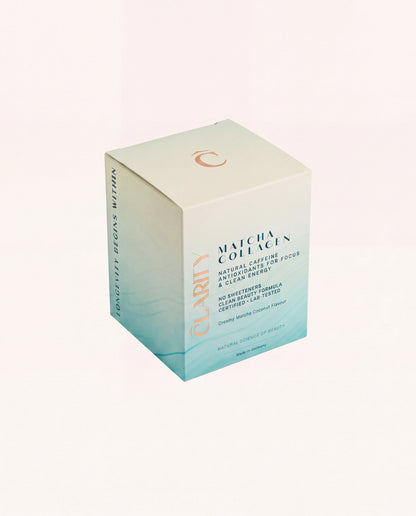 CLARITY Matcha Collagen GO – Schachtel Travel Pack, Seitenansicht