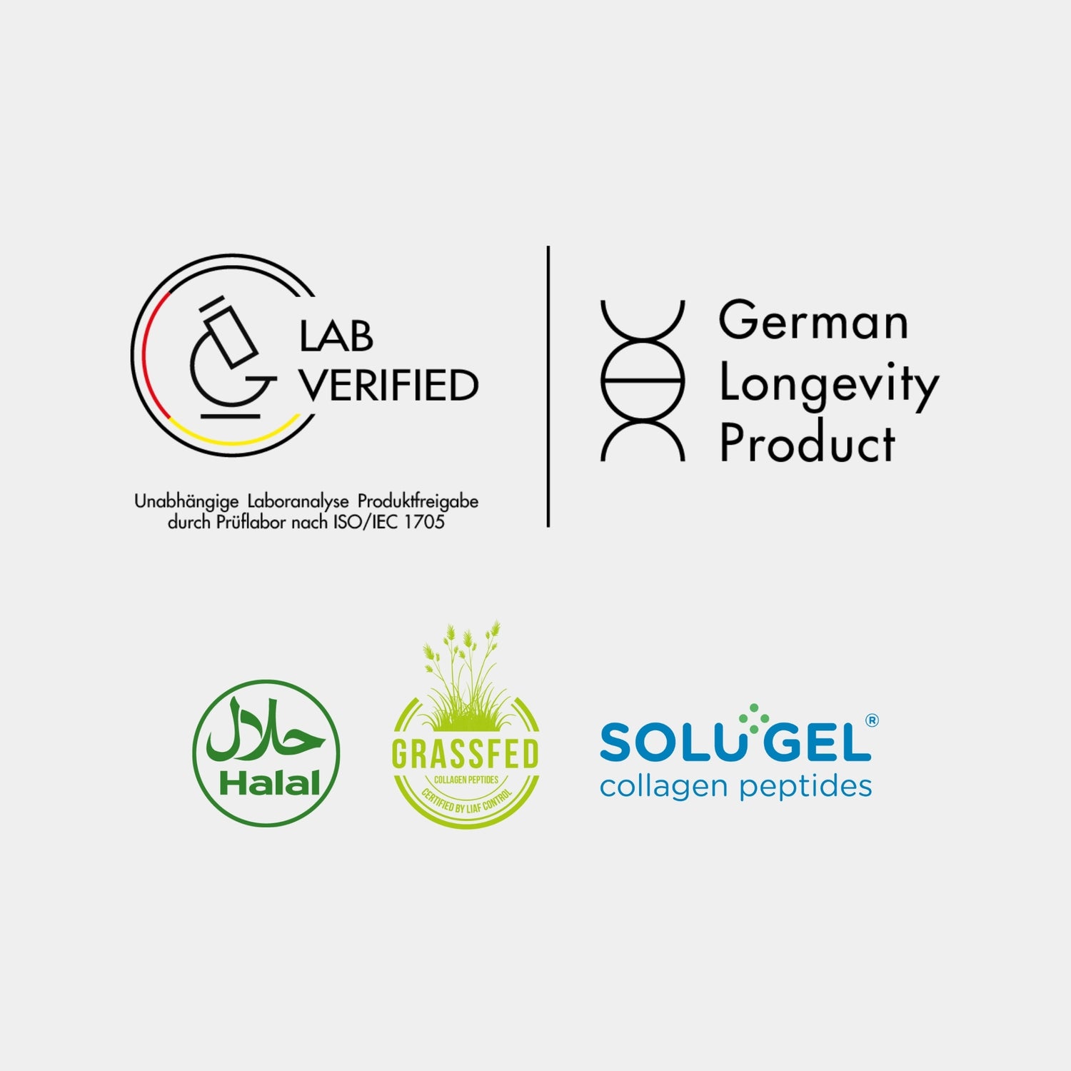 CLARITY PURE Collagen - Bild mit Quality Check. 