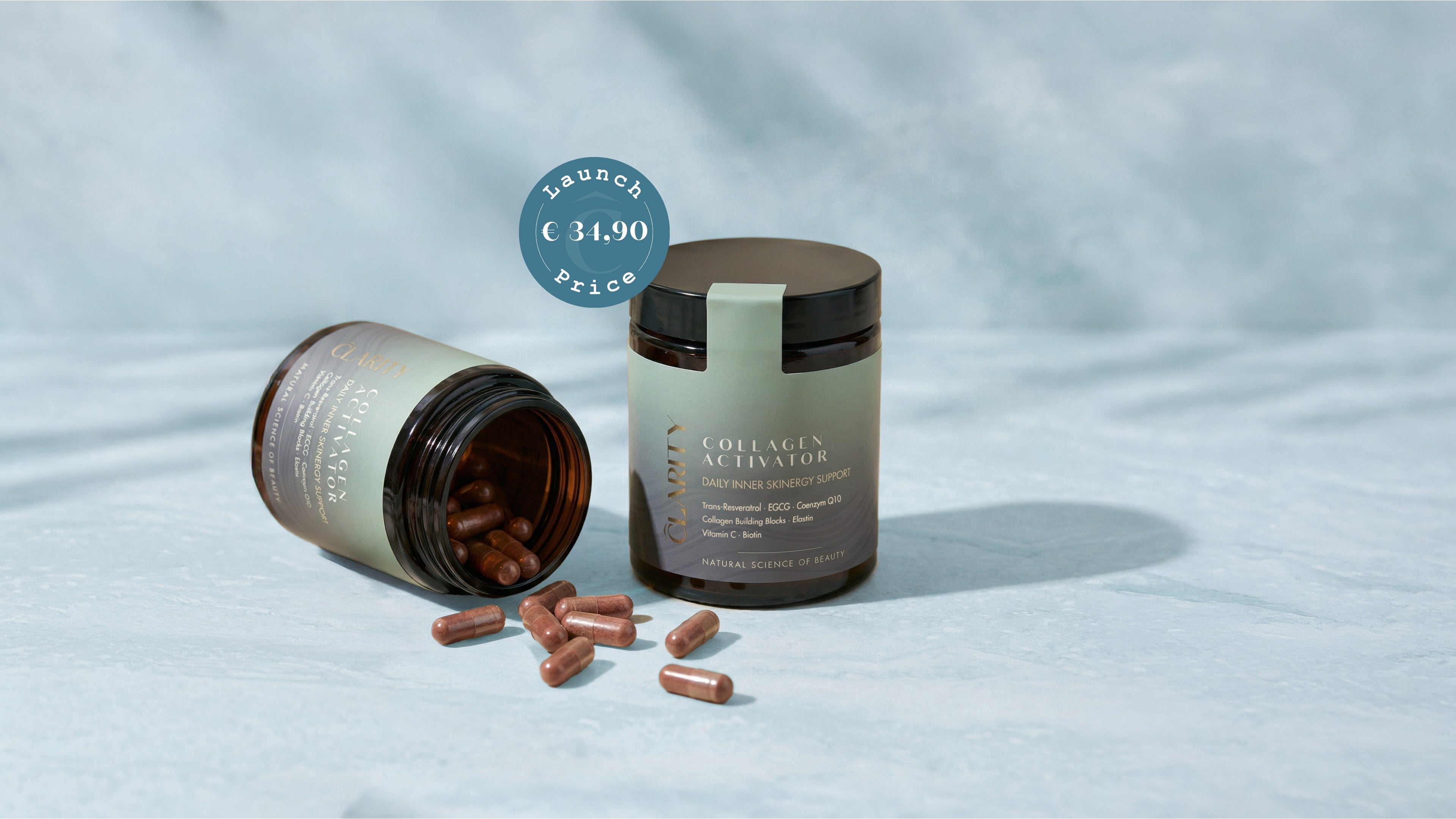 CLARITY Collagen Activator New Product Launch. Nur 34,90 € als Launch Price. 