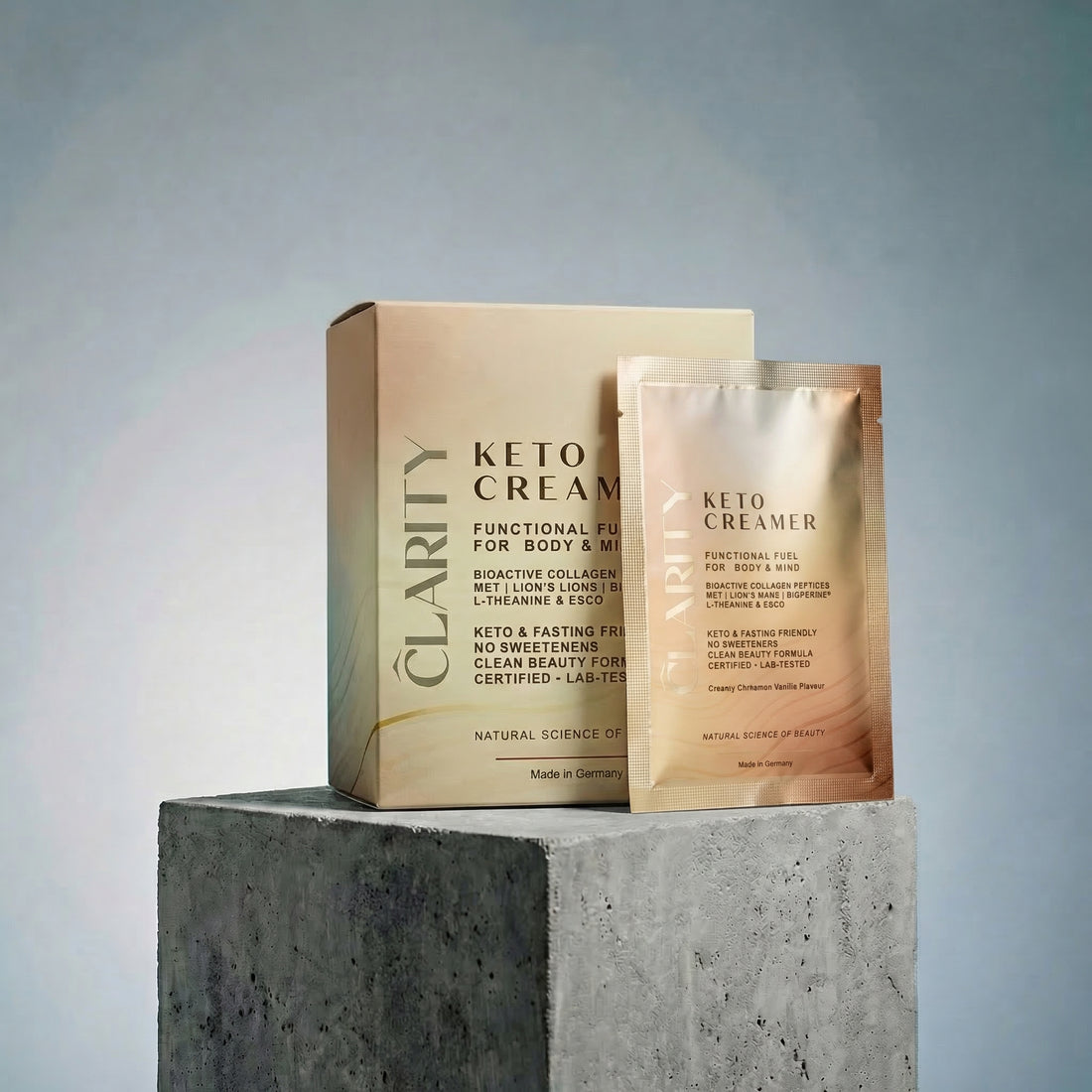 Bulletproof Collagen Typ I &amp; III "Keto Creamer" + MCT Öl, Weidebutter und Lion&